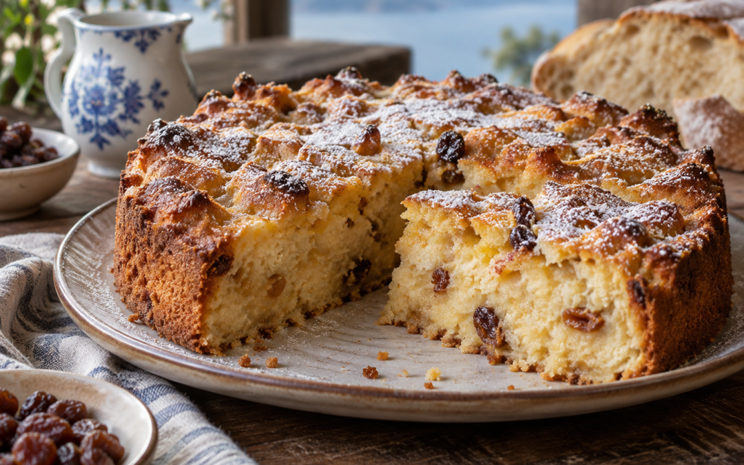 Tarta de pan y leche del Verbano