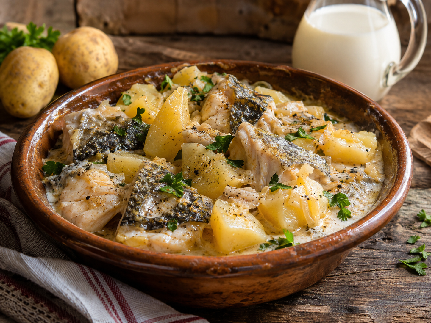 Tapulone di carpa con patate e latte, ricetta del territorio dei laghi