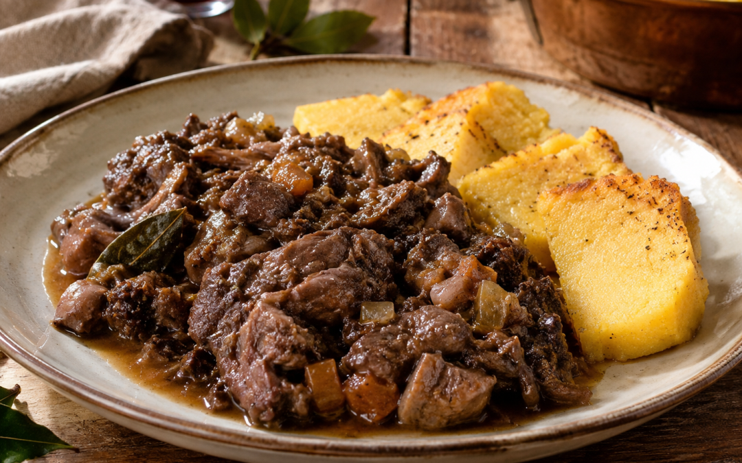 Tapulone di Borgomanero con polenta