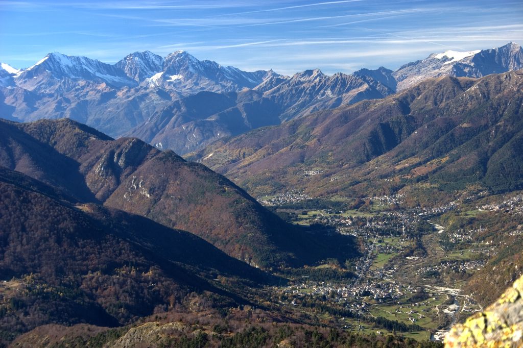 Panorama della Valle Vigezzo visto dal Torriggia